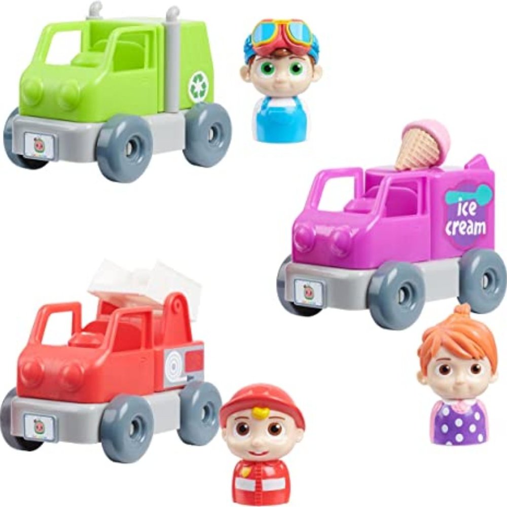 Just Play CoComelon Deluxe Build-A-Vehicle Set, Preschool Ages 18 month …